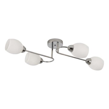 Plafondkroonluchter KING 4xE27/15W/230V glanzend chroom