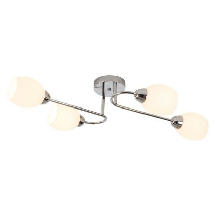 Plafondkroonluchter KING 4xE27/15W/230V glanzend chroom