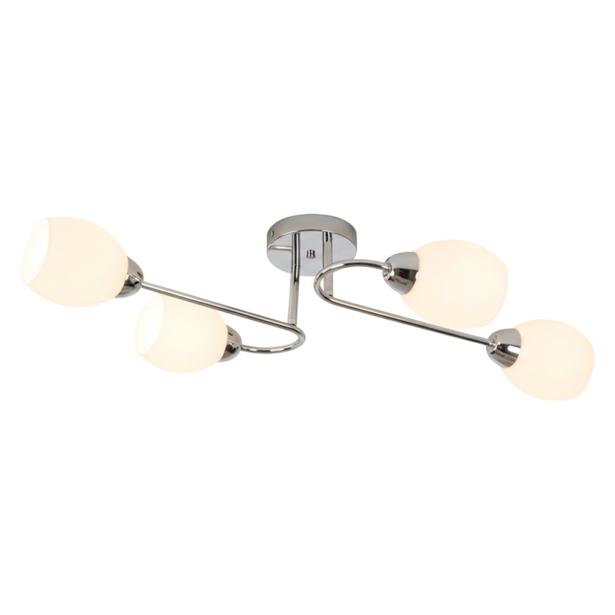 Plafondkroonluchter KING 4xE27/15W/230V glanzend chroom