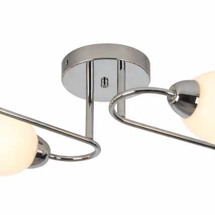Plafondkroonluchter KING 4xE27/15W/230V glanzend chroom