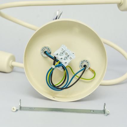 Plafondkroonluchter OXFORD 2xE27/15W/230V crème