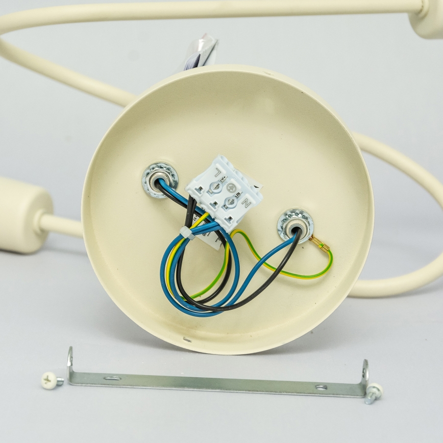 Plafondkroonluchter OXFORD 2xE27/15W/230V crème