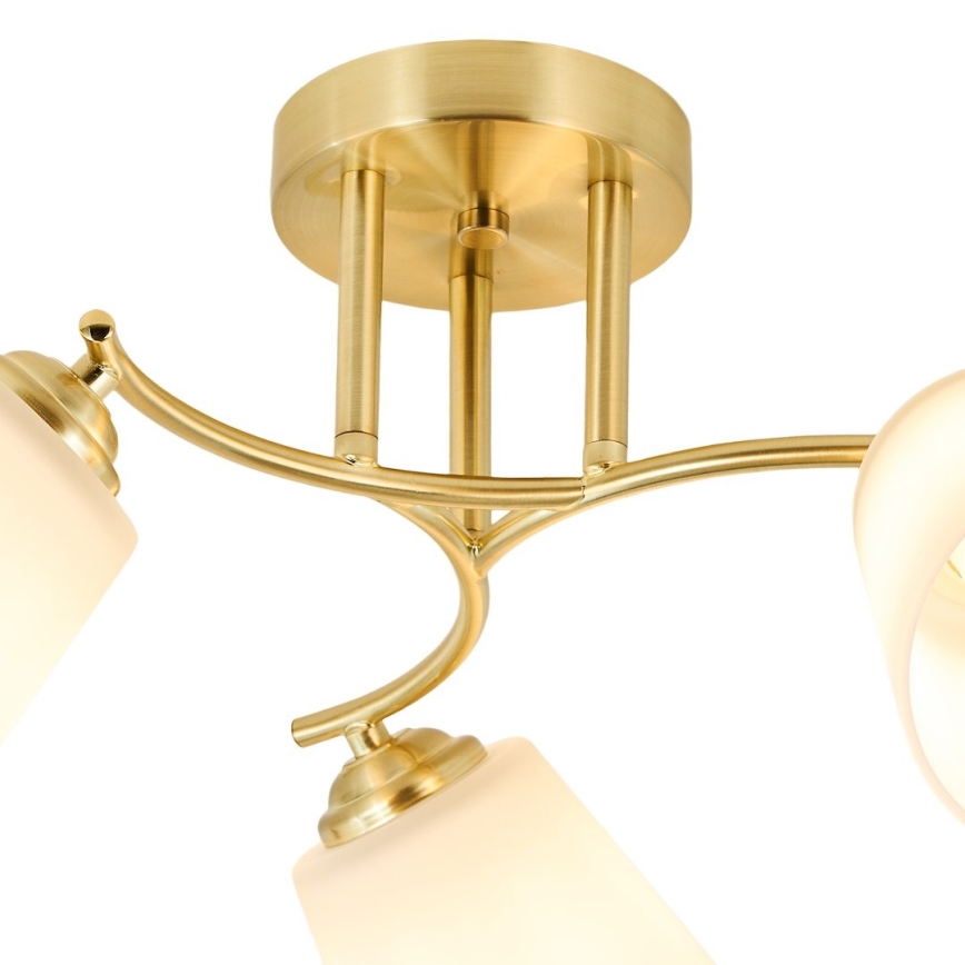 Plafondkroonluchter PAFOS 3xE27/15W/230V goud