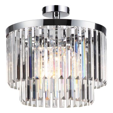 Plafondkroonluchter VETRO 4xE14/40W/230V glanzend chroom