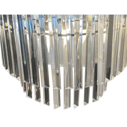 Plafondkroonluchter VETRO 4xE14/40W/230V glanzend chroom