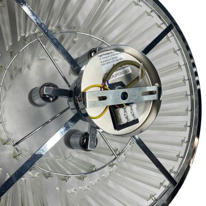 Plafondkroonluchter VETRO 4xE14/40W/230V glanzend chroom