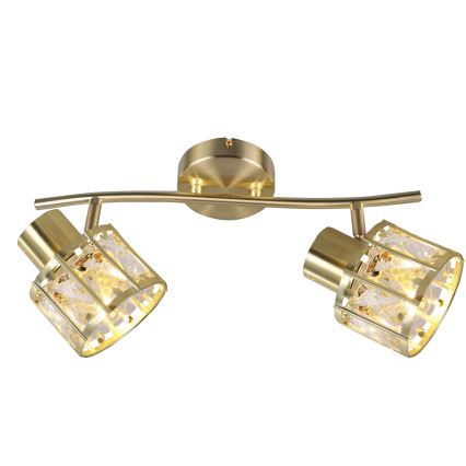 Plafondkroonluchter ZAHARA 2xE27/10W/230V goud