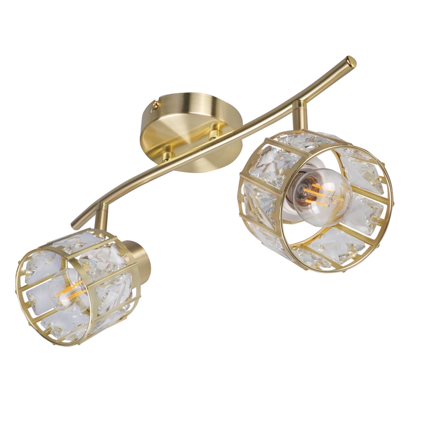 Plafondkroonluchter ZAHARA 2xE27/10W/230V goud