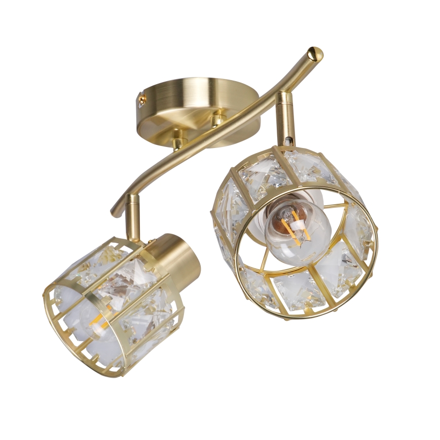 Plafondkroonluchter ZAHARA 2xE27/10W/230V goud