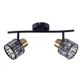 Plafondkroonluchter ZAHARA 2xE27/10W/230V zwart
