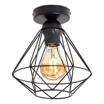 Plafondlamp 1xE27/40W/230V zwart