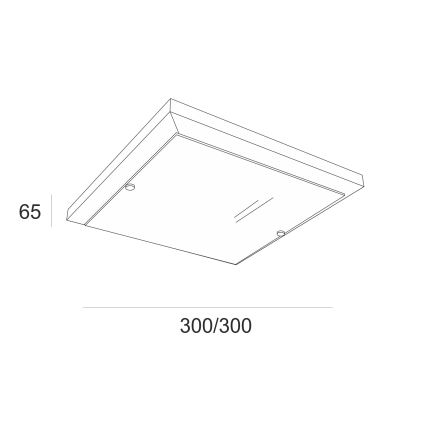 Plafondlamp 1xE27/60W/230V grenen - FSC gecertificeerd