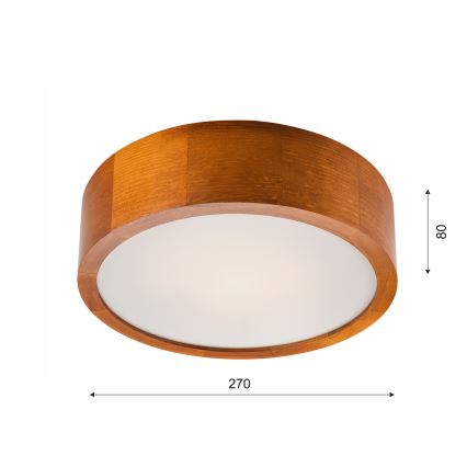 Plafondlamp 1xE27/60W/230V grenen
