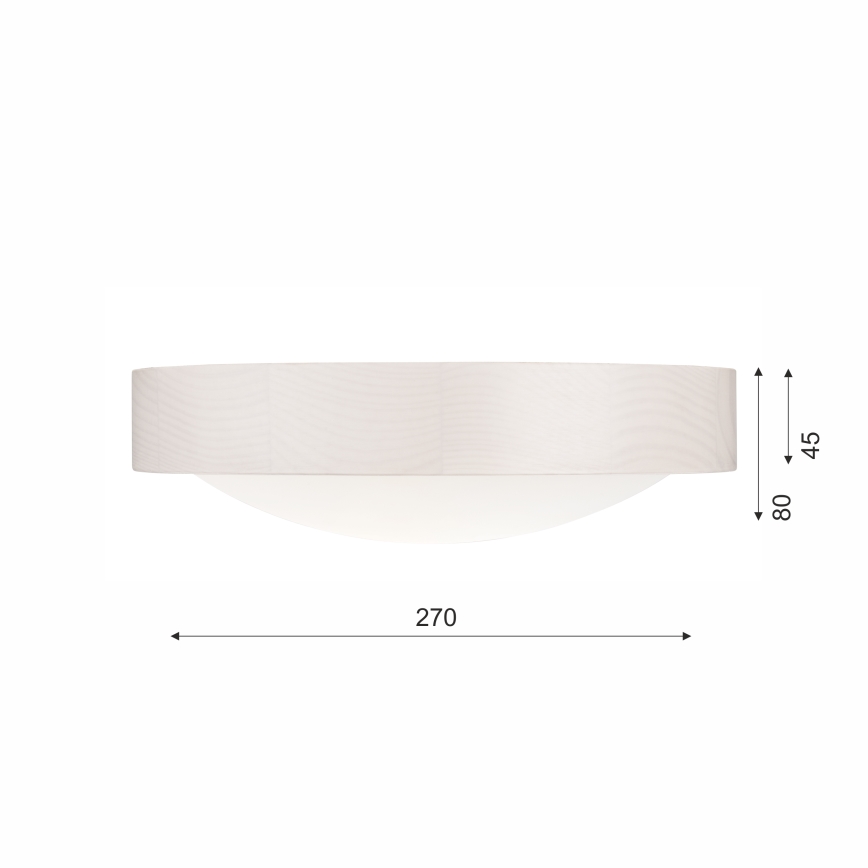 Plafondlamp 1xE27/60W/230V grenen
