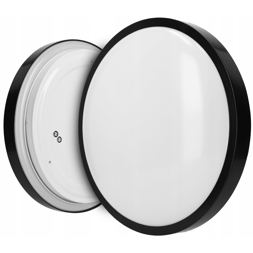 Plafondlamp 2x E27/40W/230V Ø 29,5 cm zwart