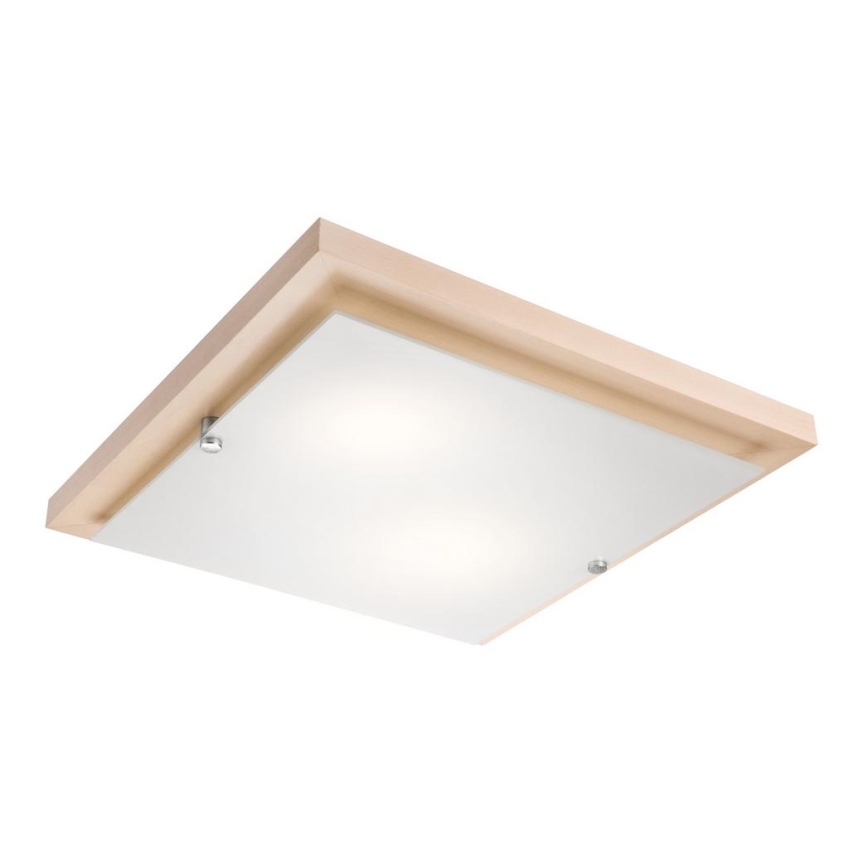Plafondlamp 2xE27/60W/230V beuken