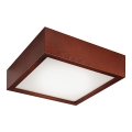 Plafondlamp 2xE27/60W/230V dennenhout