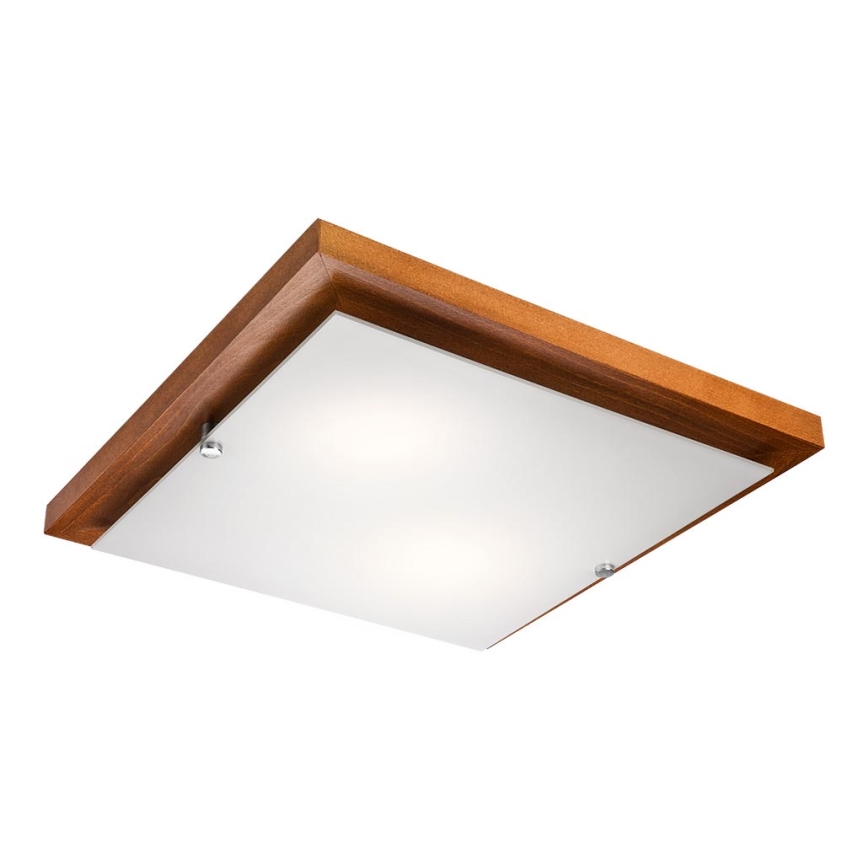 Plafondlamp 2xE27/60W/230V grenen