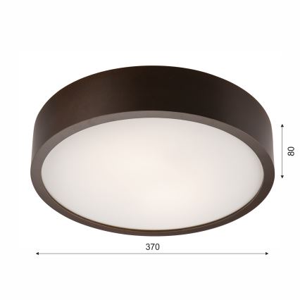 Plafondlamp 2xE27/60W/230V grenen