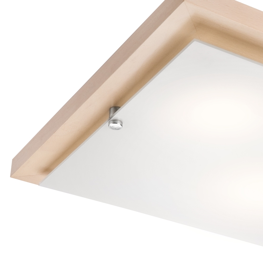 Plafondlamp 2xE27/60W/230V beuken