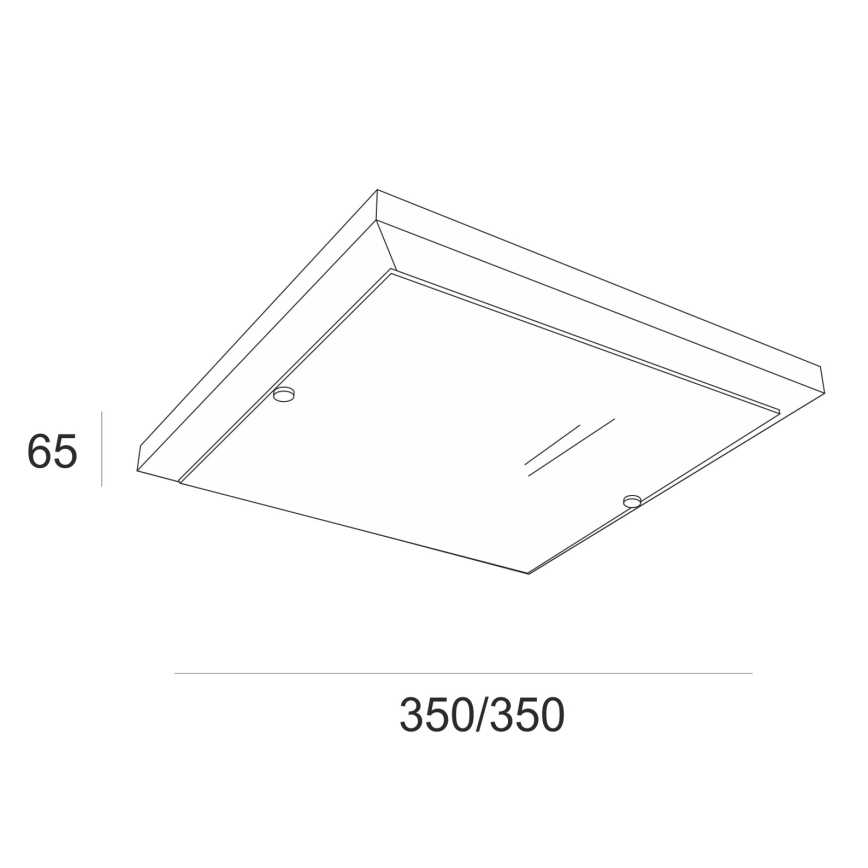 Plafondlamp 2xE27/60W/230V beuken
