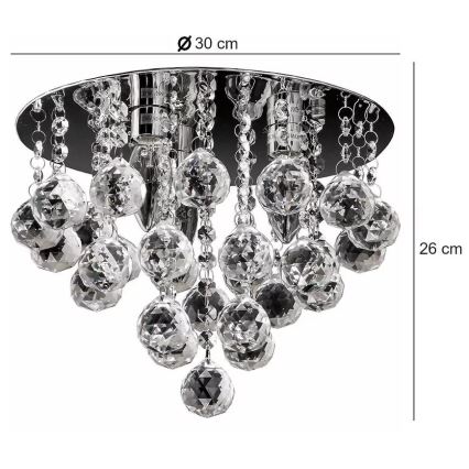 Plafondlamp 3xE14/60W/230V