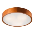 Plafondlamp 3xE27/60W/230V dennenhout