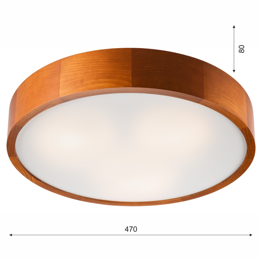 Plafondlamp 3xE27/60W/230V grenen