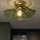 Plafondlamp ACRYLIC 1xE27/40W/230V Ø 28 cm goud/groen