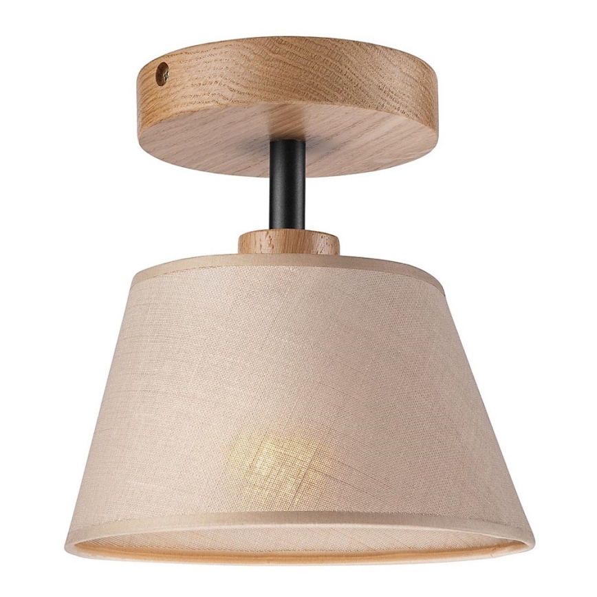 Opbouwlamp ANTONIO 1xE14/60W/230V beige/eik