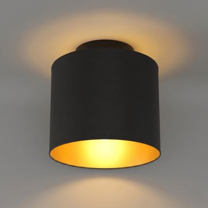Plafondlamp ARDEN 1xE27/15W/230V Ø 18 cm zwart