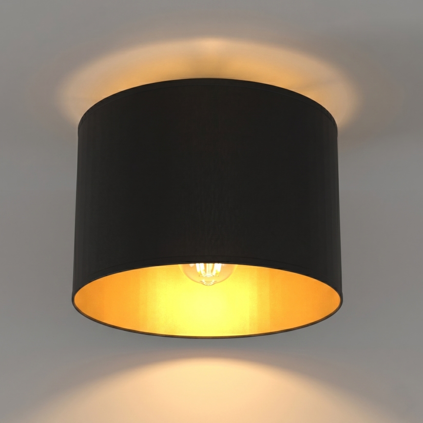 Plafondlamp ARDEN 1xE27/15W/230V Ø 25 cm zwart