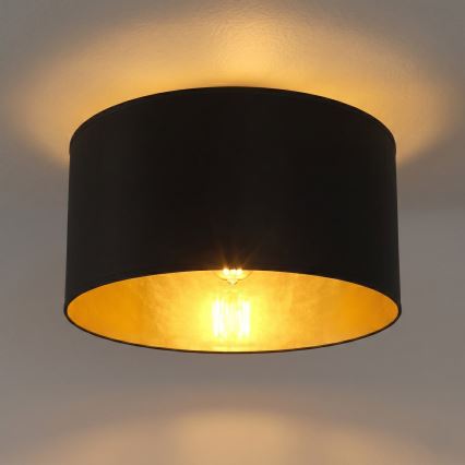 Plafondlamp ARDEN 1xE27/15W/230V Ø 40 cm zwart