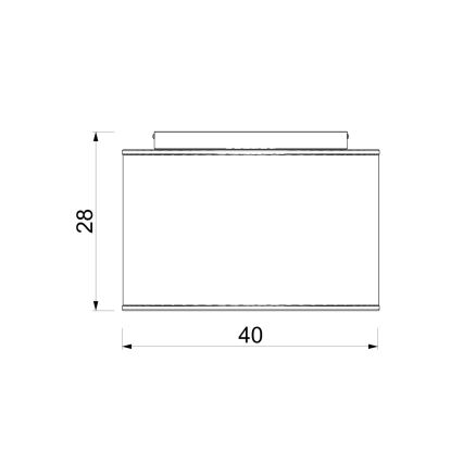 Plafondlamp ARDEN 3xE27/15W/230V Ø 40 cm beige