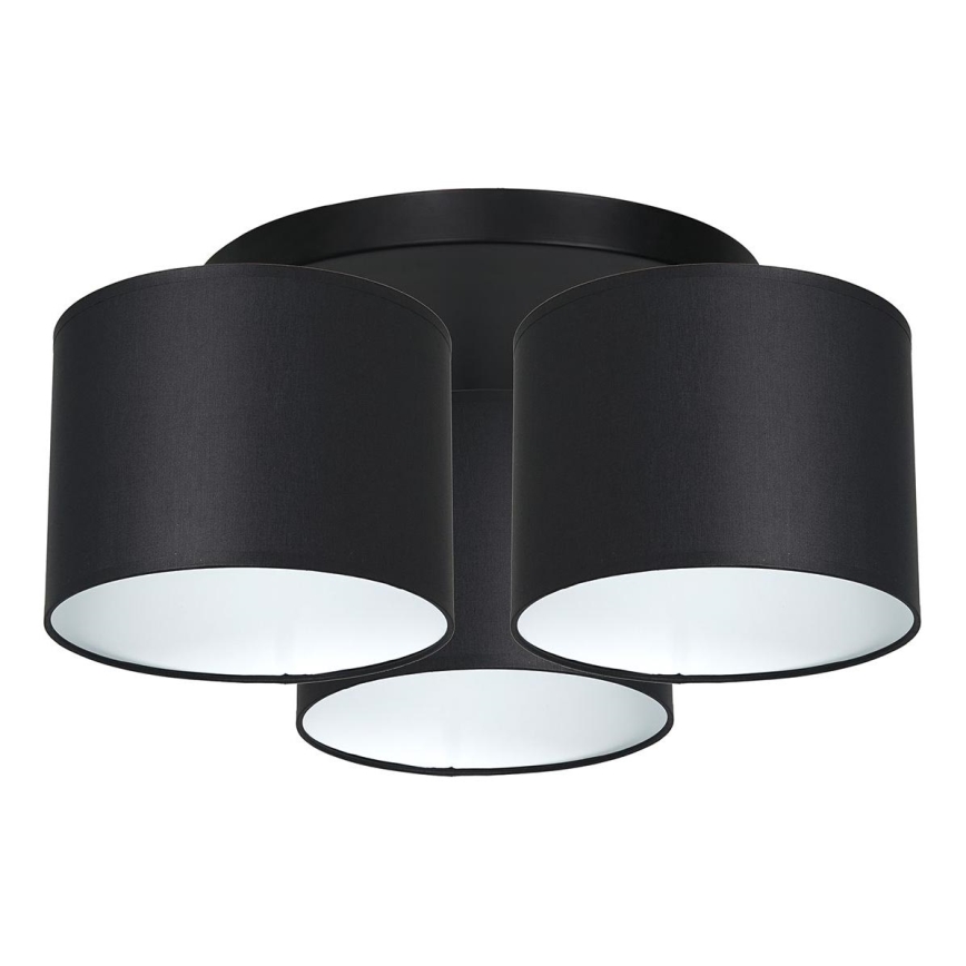 Plafondlamp ARDEN 3xE27/60W/230V zwart/wit
