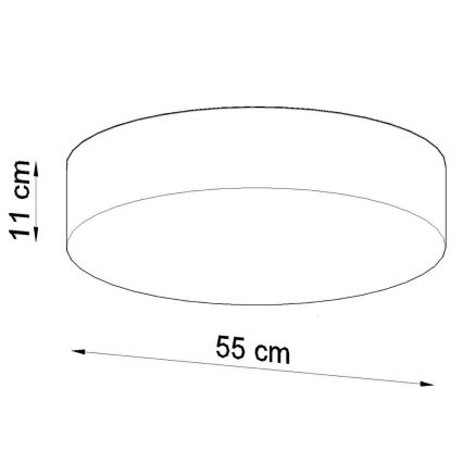 Plafondlamp ARENA 4xE27/60W/230V zwart