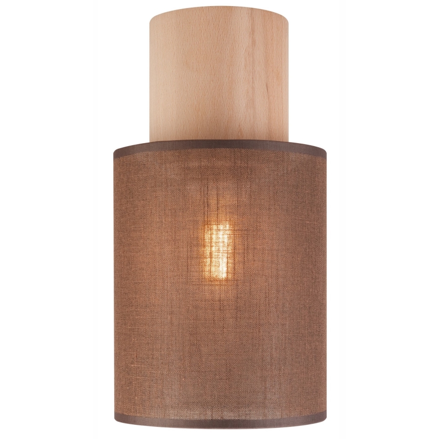 Plafondlamp ARI 1xE27/60W/230V Ø 16 cm bruin