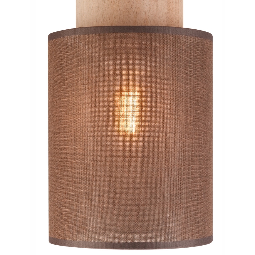 Plafondlamp ARI 1xE27/60W/230V Ø 16 cm bruin