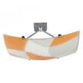 Plafondlamp ASPIS 2xE27/100W/230V wit/oranje
