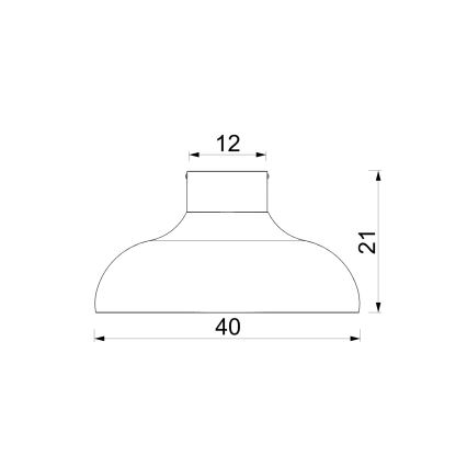 Plafondlamp BASCA 1xE27/15W/230V Ø 40 cm bruin