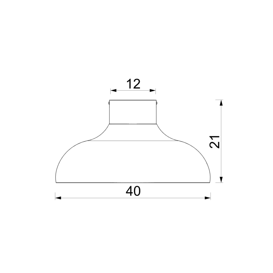 Plafondlamp BASCA 1xE27/15W/230V Ø 40 cm bruin