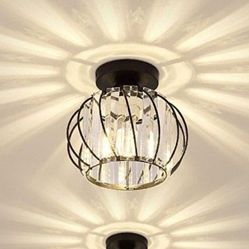 Plafondlamp BELLA 1xE27/40W/230V Ø 20 cm zwart