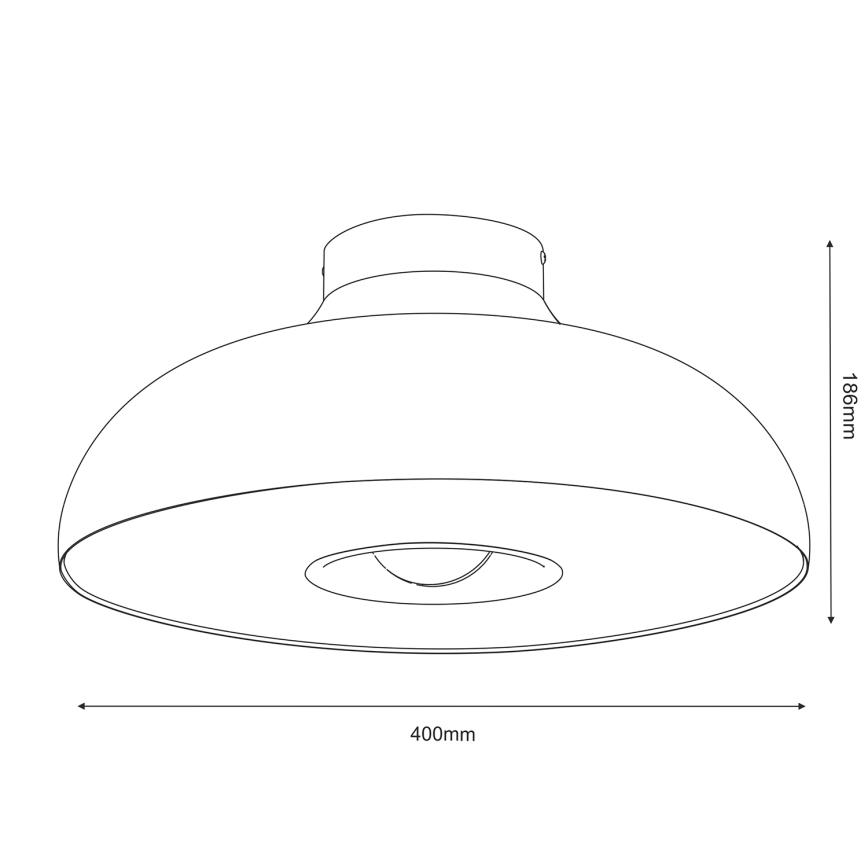 Plafondlamp BILBAO 1xE27/15W/230V beige