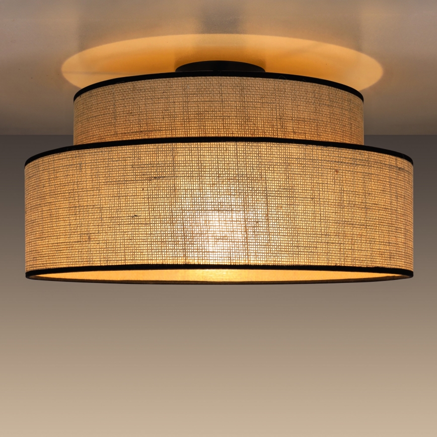 Plafondlamp BOHO 1xE27/60W/230V beige