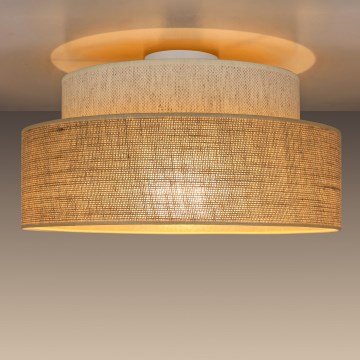 Plafondlamp BOHO 1xE27/60W/230V crème/beige