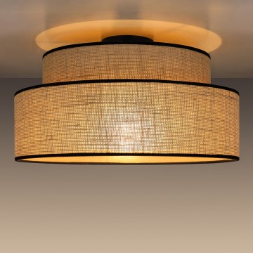 Plafondlamp BOHO 1xE27/60W/230V diameter 40 cm beige