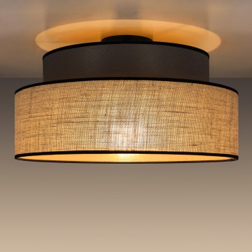 Plafondlamp BOHO 1xE27/60W/230V diameter 40 cm bruin/beige