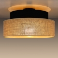 Plafondlamp BOHO 1xE27/60W/230V diameter 40 cm zwart/beige
