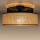 Plafondlamp BOHO 1xE27/60W/230V diameter 40 cm zwart/rotan
