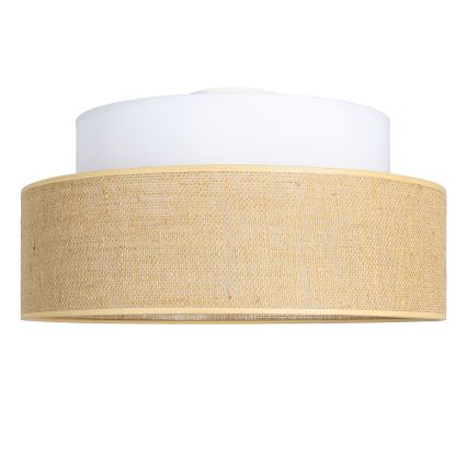 Plafondlamp BOHO 1xE27/60W/230V wit/beige